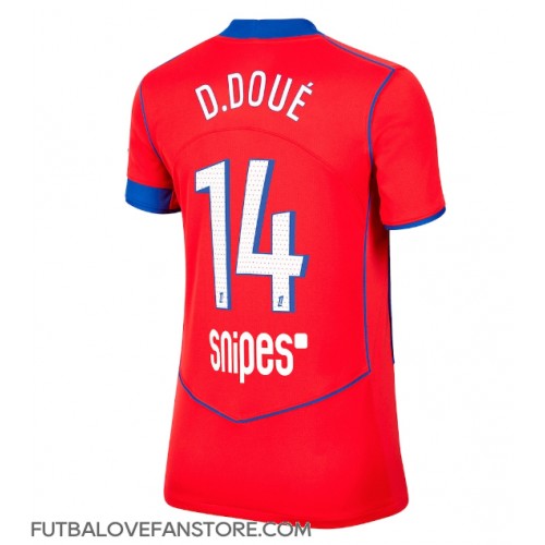 Paris Saint-Germain Desire Doue #14 Tretí Ženy futbalový dres 2025-26 Krátky Rukáv Paris Saint-Germain Desire Doue #14 Tretí Ženy futbalový dres 2025-26 Krátky Rukáv